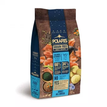 POLARIS graanvrije droogvoeding voor honden met zalm en kalkoen - 12kg