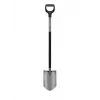 Fiskars ergonomische tuinspade spits D-greep borstaal 1200mm