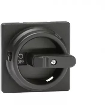 ABB OZ331SPB ronde draaigreep, zwart, 6 mm as, IP65, voor lastscheiders OT16-1250