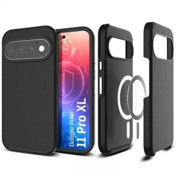 3mk Hardy Shockproof MagCase voor Google Pixel 11 Pro XL - transparant