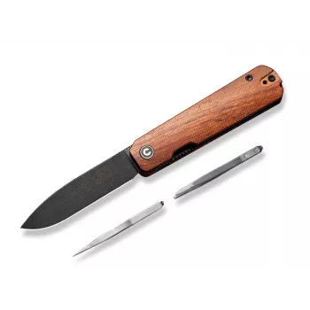 CIVIVI Sendy zakmes 14C28N Drop Point Bubinga houten handgreep C21004A-2