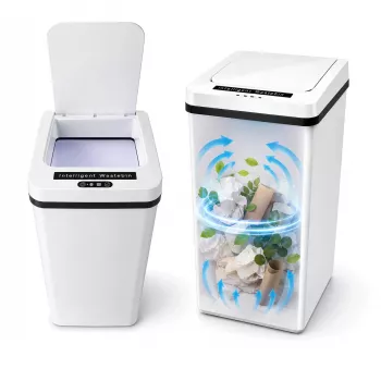 MOZOS FH-2 witte automatische sensor-prullenbak 35L