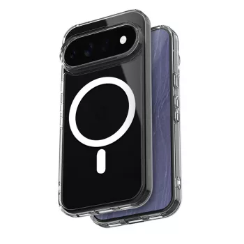 Crong Hybrid Clear Magnetic Case voor Google Pixel 11 - MagSafe-compatibel, transparant