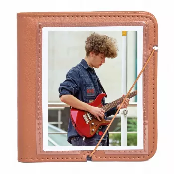 LOVEINSTANT fotoalbum voor 28 instantfoto's, bruin PU-leer, compatibel met Fujifilm Instax Wide/Square, Polaroid 600/SX-70/i-Type