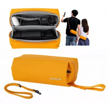 Sunnylife B018-Y Organizer-case voor DJI Osmo Pocket 3 / Insta360 X5 / Go 3S, geel