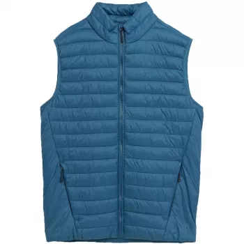 4F heren denim vest M062 - knoopsluiting mouwloos, regular fit, XL