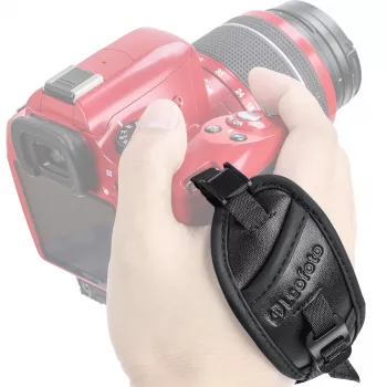 Leofoto WS-01 universele polsband voor camera's - verstelbaar, Hypalon & nylon, zwart