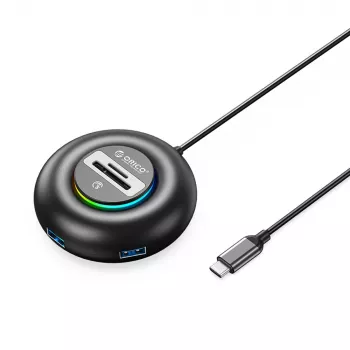 ORICO YXR5-C3 4-poorts USB 3.0 hub met SD- en MicroSD-kaartlezer