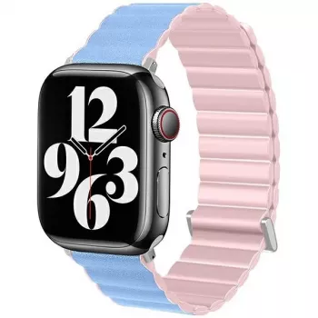 Beline Magnetic Pro armband voor Apple Watch 42/44/45/49mm roze/Sierra Blue