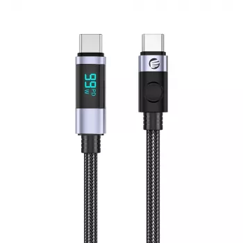 ORICO LDC2C USB-C naar USB-C PD 100W kabel met LED-indicatie, 480 Mbps, 2m, 2-pack, zwart