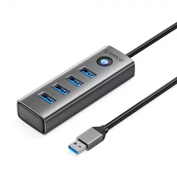 ORICO PDD4U-U3 4-poorts USB 3.0 hub - grijs