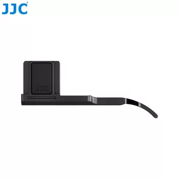 JJC duimsteun voor Fujifilm X-M5 camera – handgreepversterker van aluminiumlegering met flitsschoenmontage, zwart