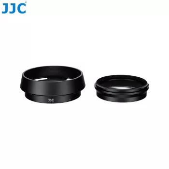 JJC LH-JXHALF Zonnekap met 37 mm filteradapterring voor Fujifilm X Half, Zwart