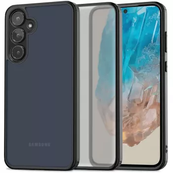 Tech-Protect Magmat Magnetic case voor Samsung Galaxy M35 5G – mat zwart (TPU/PC, MagSafe-compatibel)