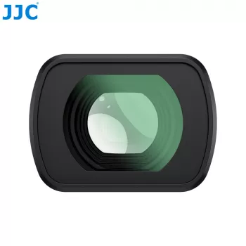 JJC 0,72x groothoekobjectief voor DJI Osmo Pocket 3 / 4, magnetische houder, meerlaags gecoat optisch glas, zwart