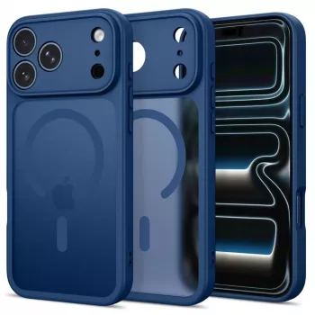 Tech-Protect Basicmag MagSafe-hoesje voor iPhone 17 Pro Max / 18 Pro Max - mat donkerblauw