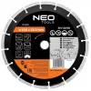 NEO TOOLS 230 mm lasersgelast segment-diamantdoorslijpschijf voor beton en steen, 22,2 mm boring