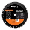 NEO TOOLS 350 mm lasersgelast segment-diamantdoorslijpschijf, 25,4 mm boring, voor beton, asfalt, steen