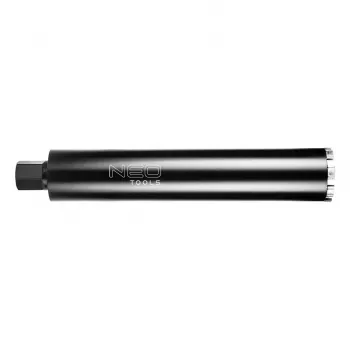 NEO TOOLS 82 mm diamant-kernboor voor GRAPHITE 58G540, 470 mm werklengte, 1 1/4 inch UNC-schroefdraad, lasersgelaste segmenten, nat boren