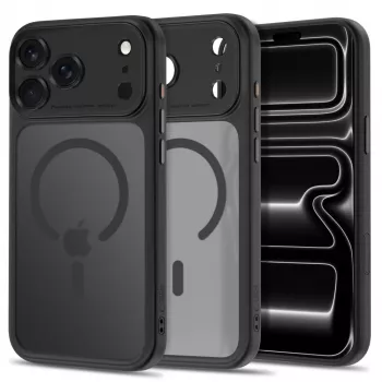 TECH-PROTECT MagPeak MagSafe Clear Case voor iPhone 17 Pro / 18 Pro mat zwart