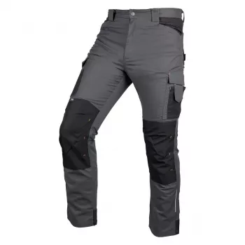 NEO TOOLS Mix&Match werkbroek, canvas, Cordura-versterkt, grijs-zwart, maat M