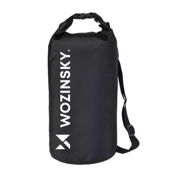 Wozinsky WWK-10 waterdichte droogzak voor kajak en SUP, 10 L, zwart