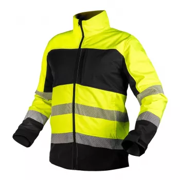 NEO TOOLS softshell waarschuwingsjack geel-zwart maat M