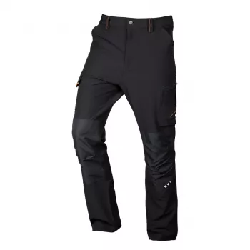 NEO TOOLS Mix&Match werkbroek, 4-way stretch, zwart-oranje, maat M