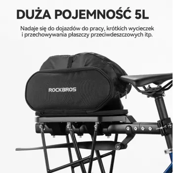 Rockbros 30140062001 fietstas voor bagagedrager 5L zwart