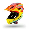 ROBOROCK Rockbros TT-32SOYB-S kinder-convertible-volledig vizierhelm met afneembare kinbescherming, maat S, geel-oranje