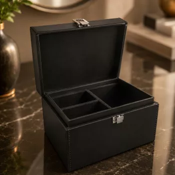 Wozinsky WPB-R16 RFID-signaalblokkerende sleutelbox met vakken 16x12x9 cm - zwart