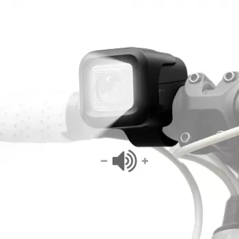 ROCKBROS SKL01 voorfietslicht met elektrische bel 450 lm 120 dB USB-C zwart