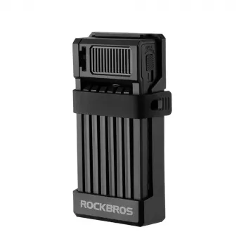 ROCKBROS LKXR2010 Opvouwbaar fietsslot met sleutel, zwart