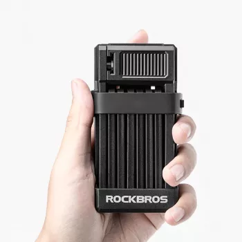 ROCKBROS LKXR2010 Opvouwbaar fietsslot met sleutel, zwart