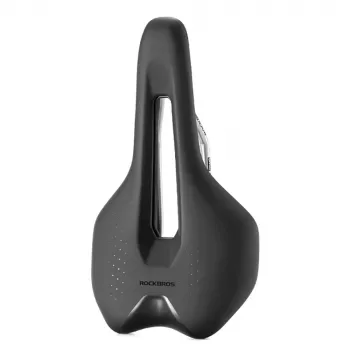 ROCKBROS RK145 sportief anatomisch fietszadel met centrale uitsparing, zwart