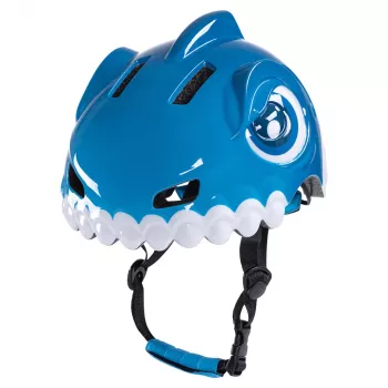 WOZINSKY kinderfietshelm met dino-motief, blauw, 52-56 cm