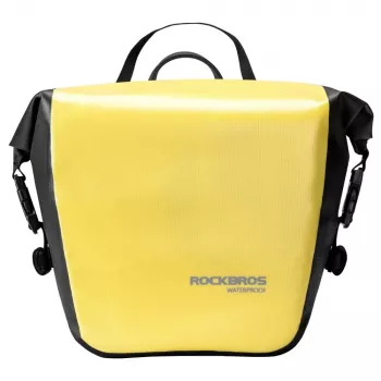 ROCKBROS AS-003-1Y waterdichte fietstas 10-14L met schouderband, voor-/achtermontage, geel