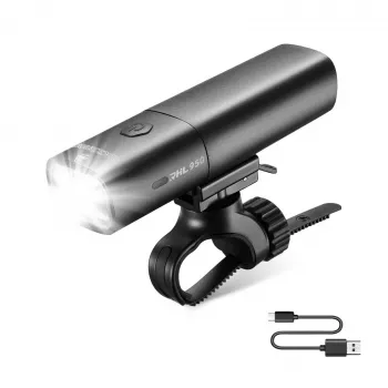 ROCKBROS RHL950 voorfietslicht 950 lm met afneembare accu USB-C - zwart