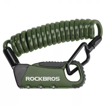 ROCKBROS RBK6N 4-cijferig combinatie-fietsslot - zwart, 120cm x 12mm