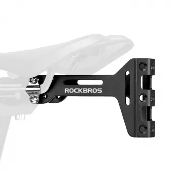 ROCKBROS flessenhouder-adapter onder het zadel - aluminium, zwart