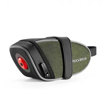 ROCKBROS C52-2 Lichte zadeltas met 250 mAh licht, groen