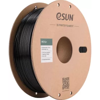 ESUN PETG+ 1,75 mm zwart 1 kg papierrol filament