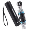ROCKBROS TG-8601 ratel-fietsmultitool met S2-stalen bits, cilindrische aluminium behuizing, zwart