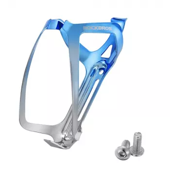ROCKBROS RKL02 aluminium flessenhouder - blauw-zilver