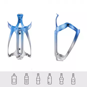 ROCKBROS RKL02 aluminium flessenhouder - blauw-zilver