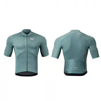 ROCKBROS ROAD TO SKY heren korte mouw fietsshirt grijs-blauw maat L