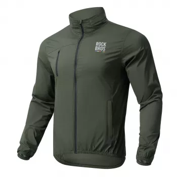 Rockbros Road to Sky fiets-windbreaker-jack TLWT002 groen L