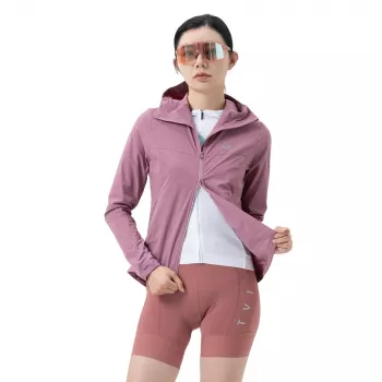ROCKBROS dames fietsjas YPW079 TVI met capuchon roze maat S