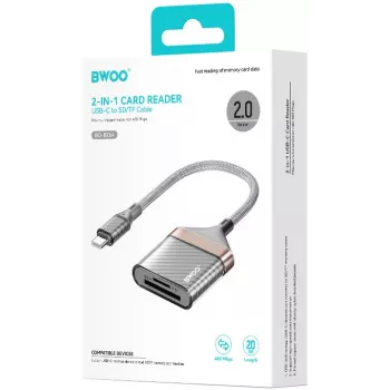 BWOO USB-C 2-in-1 SD/TF-kaartlezer (BO-BZ64)