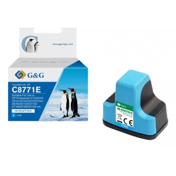 G&G compatibele HP 363 XL hoge capaciteit cyaan inktcartridge (C8771EE)